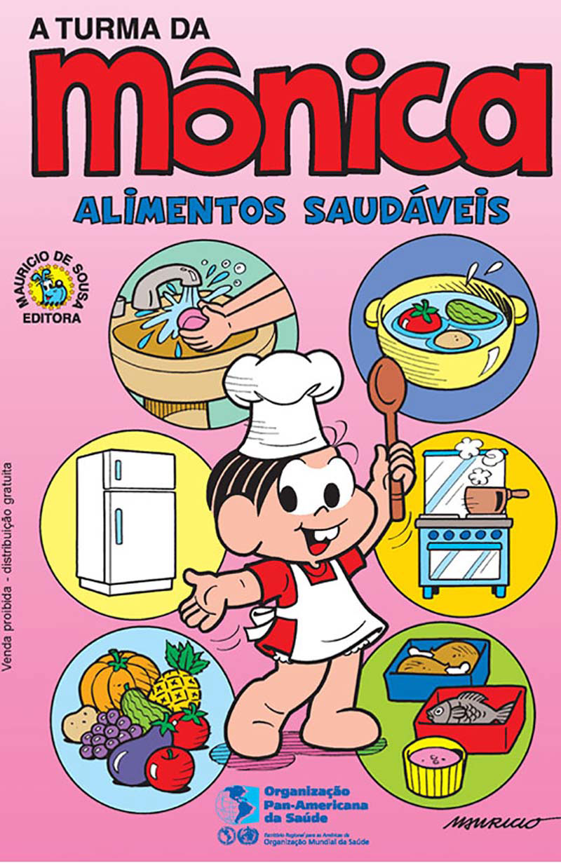 Turma da Mônica - Alimentos Saudáveis